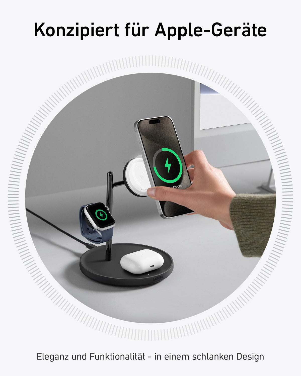 Anker MagGo Kabellose Ladestation (3-in-1 Ständer)