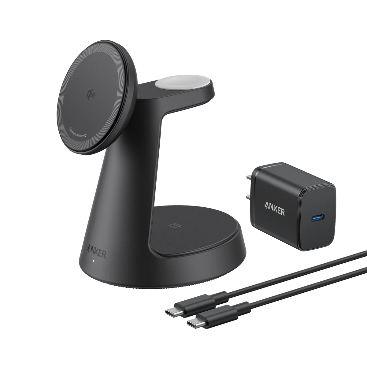 Anker Kabellose Ladestation  (3-in-1, Magnetischer Ständer)