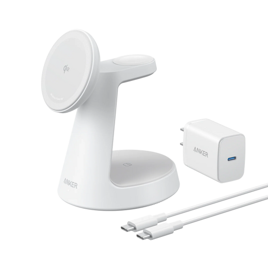 Anker Kabellose Ladestation  (3-in-1, Magnetischer Ständer)