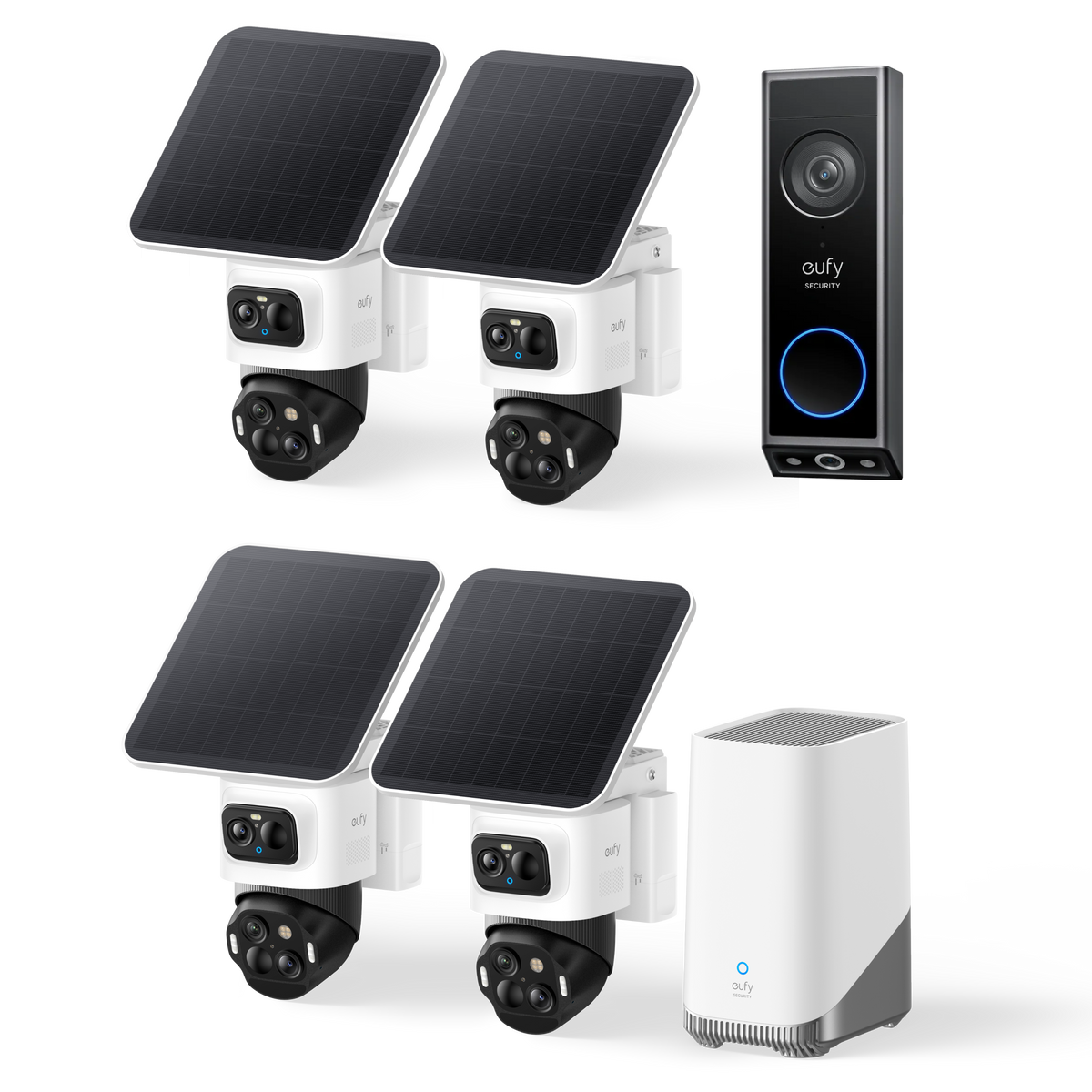 eufyCam S4 4-Cam Kit und Türklingel mit Kamera E340