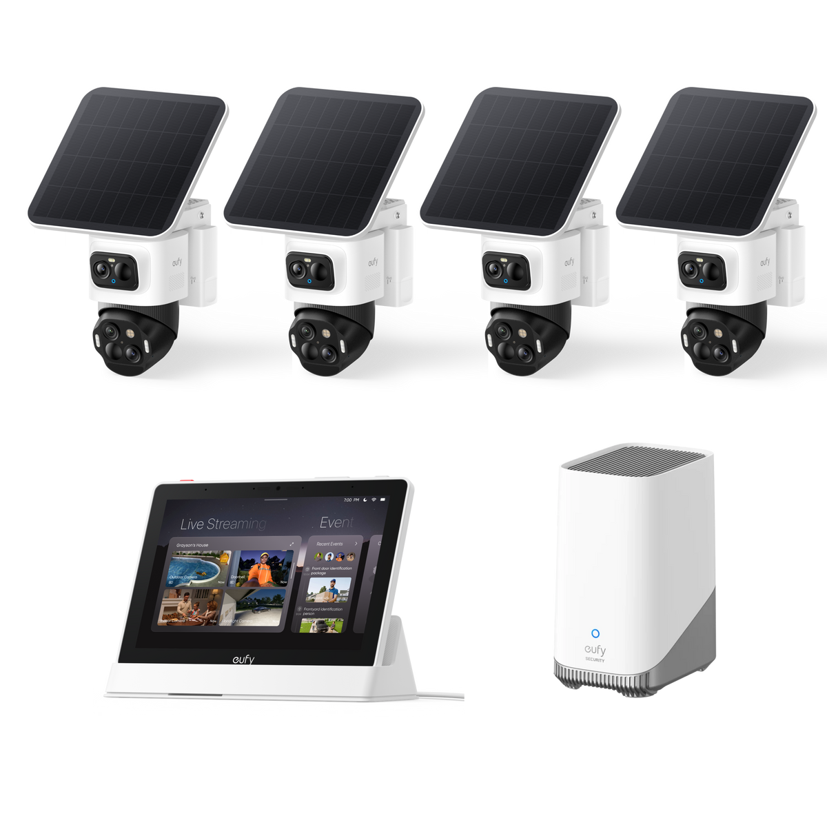 eufyCam S4 4-Cam Kit mit Smart Display E10