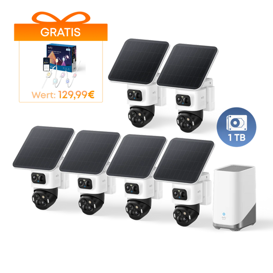 eufyCam S4 6-Kamera-Set mit HomeBase™ | 4K Bullet-PTZ Tracking System