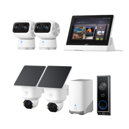Eufy SoloCam E42 2-Kamera-Bundle mit HomeBase™ 3, Smart Display & mehr
