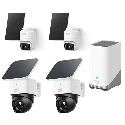 eufy eufyCam C37 (2er‑Pack), eufyCam Solo S340 (2er‑Pack) und HomeBase™ S380
