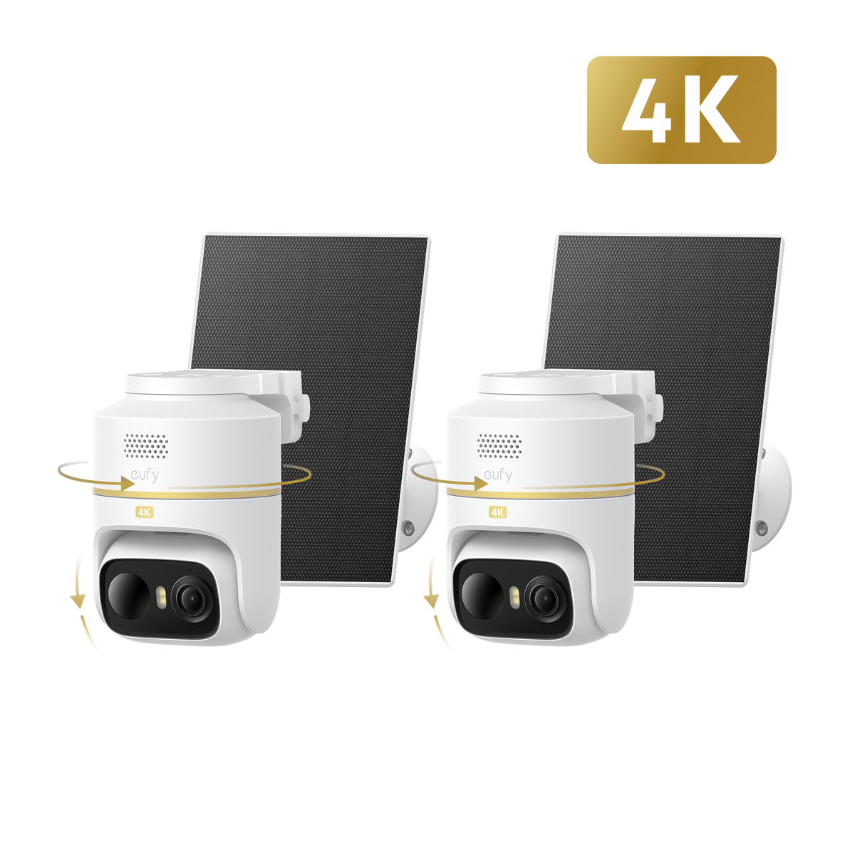 Anker eufyCam C37 4K Edition kabellose Solar-Outdoor-Kamera, 2er-Pack