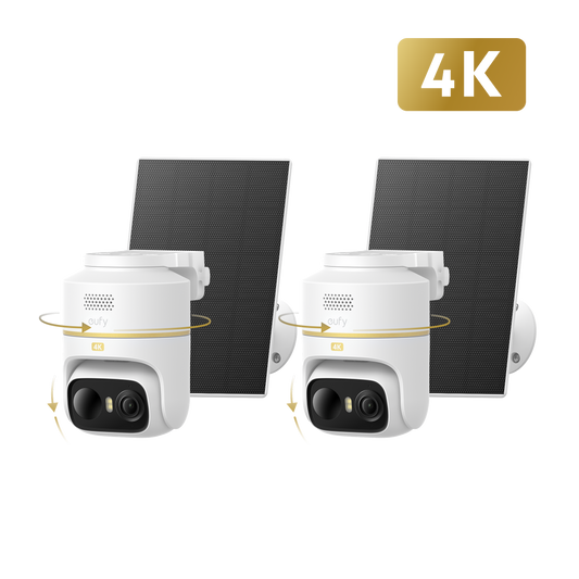 Anker eufyCam C37 4K Edition kabellose Solar-Outdoor-Kamera, 2er-Pack