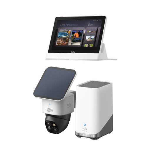 eufyCam Solo S340 Bundle mit HomeBase™ 3 & Smart Display E10