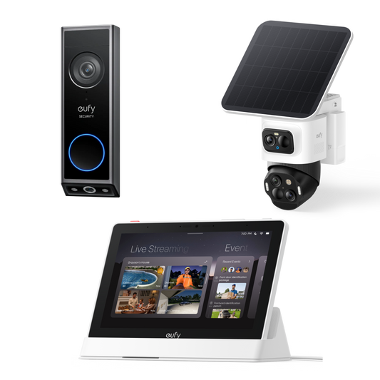 eufyCam S4 und Türklingel mit Kamera E340, Smart Display E10