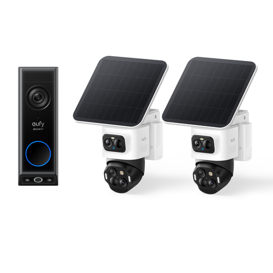 eufyCam S4  (2er-Pack) und Türklingel mit Kamera E340