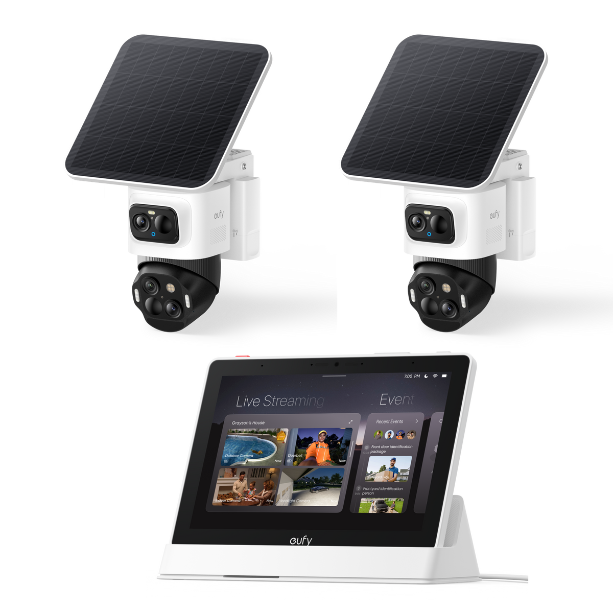 eufyCam S4  (2er-Pack) mit Smart Display E10