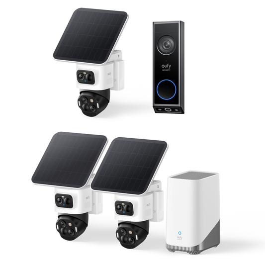 eufyCam S4 3‑Kamera‑Set und Türklingel mit Kamera E340
