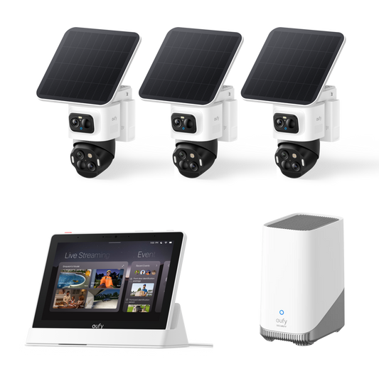 eufyCam S4 3‑Kamera‑Set mit Smart Display E10