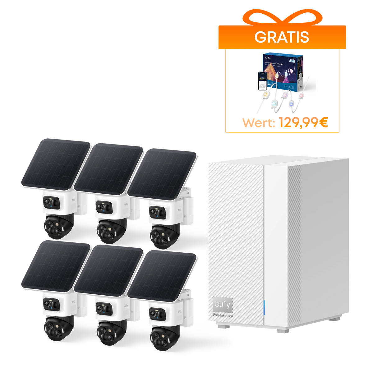 Anker eufy HomeBase™ Professional S1 und eufyCam S4 6er-Pack
