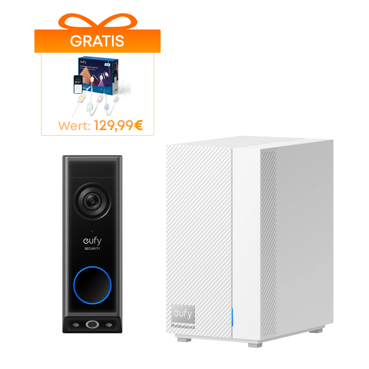 Anker eufy HomeBase™ Professional S1, und Türklingel Kamera E340