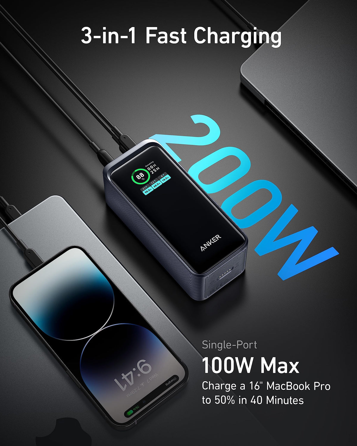 Anker Prime 20000mAh Powerbank (200W)