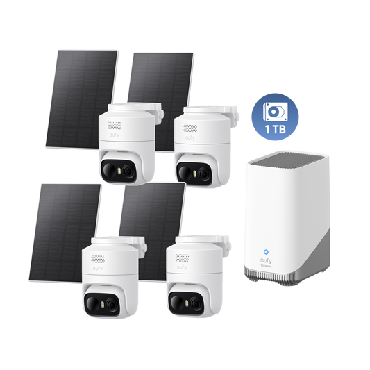 Anker eufy Security eufyCam C37 (4er-Pack) mit HomeBase™ 3 und 1TB Festplatte