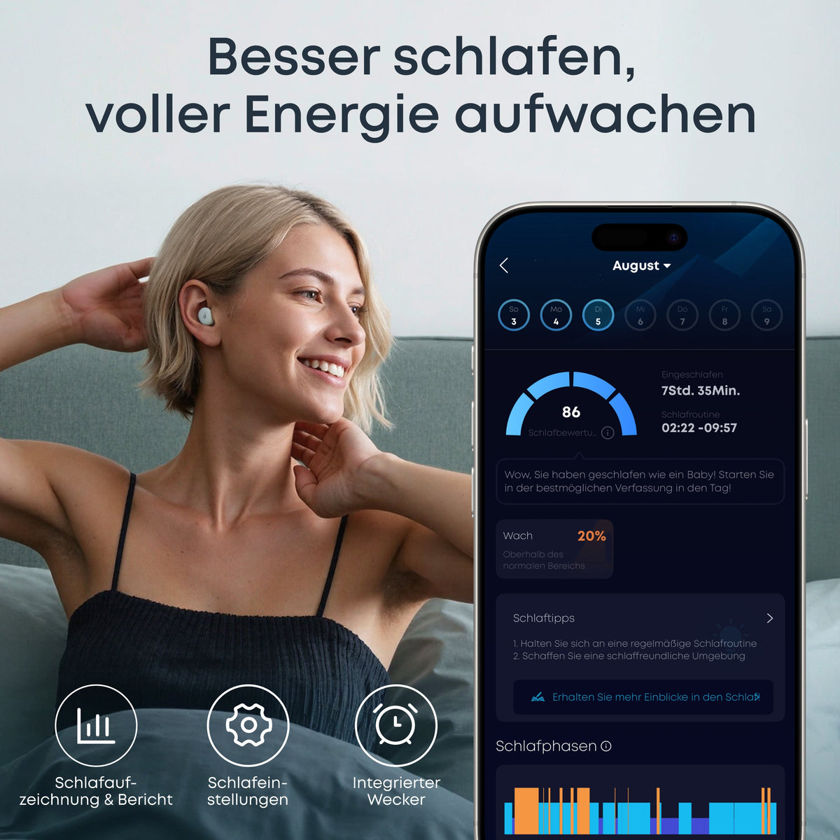 Sleep A30｜Die weltweit ersten Schlafkopfhörer mit intelligentem ANC.