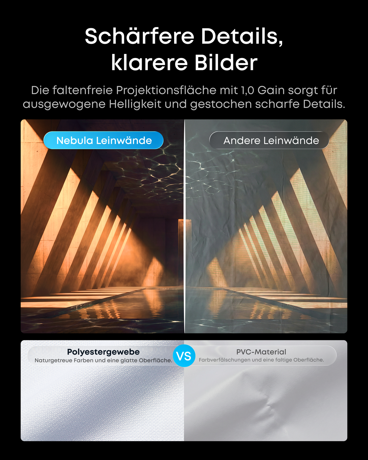 120 Zoll aufblasbare Heimkino-Leinwand