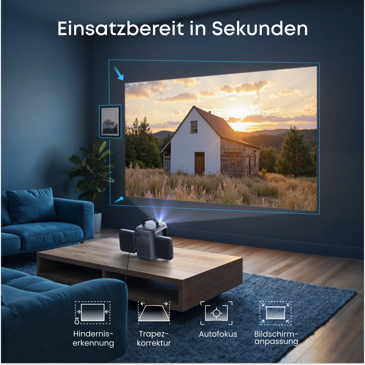 .Nebula P1i | Der erste Smart-Projektor mit drehbaren Lautsprechern