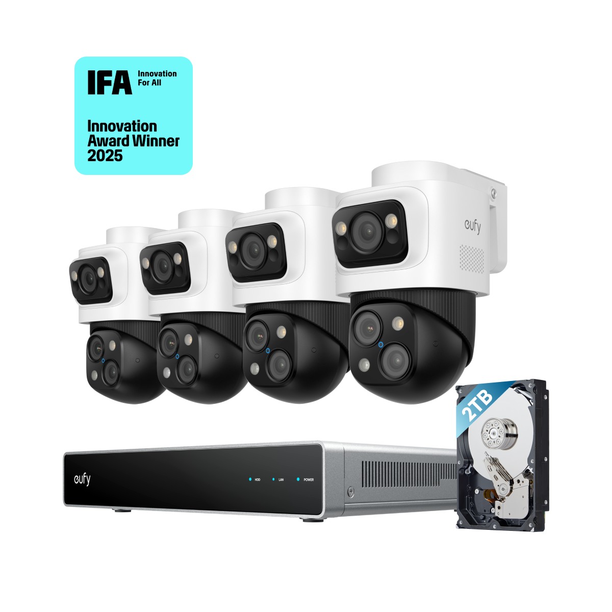 eufy Kameraset mit IFA Award 2025 für Innovation und 2TB Speicher