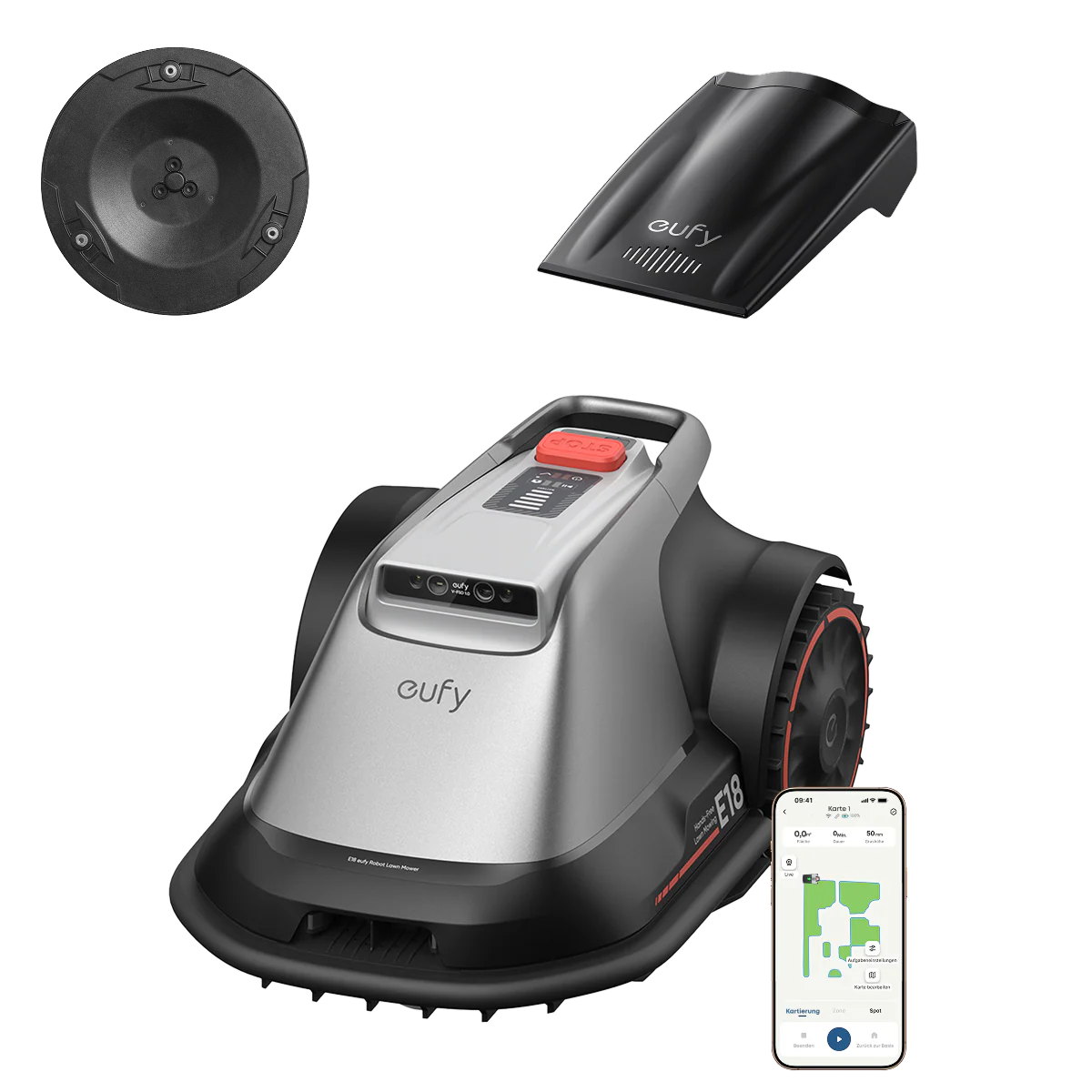 Anker eufy Mähroboter E18 mit Scheibenkomplettset
