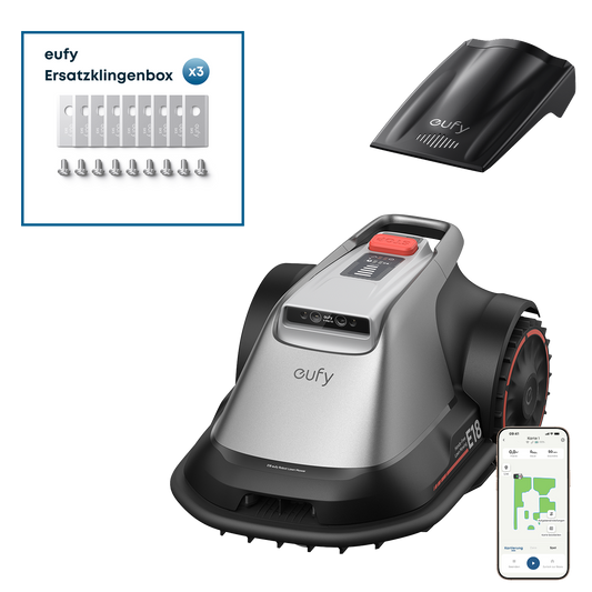 Anker eufy Mähroboter E18 mit Anker eufy Ersatzklingenbox