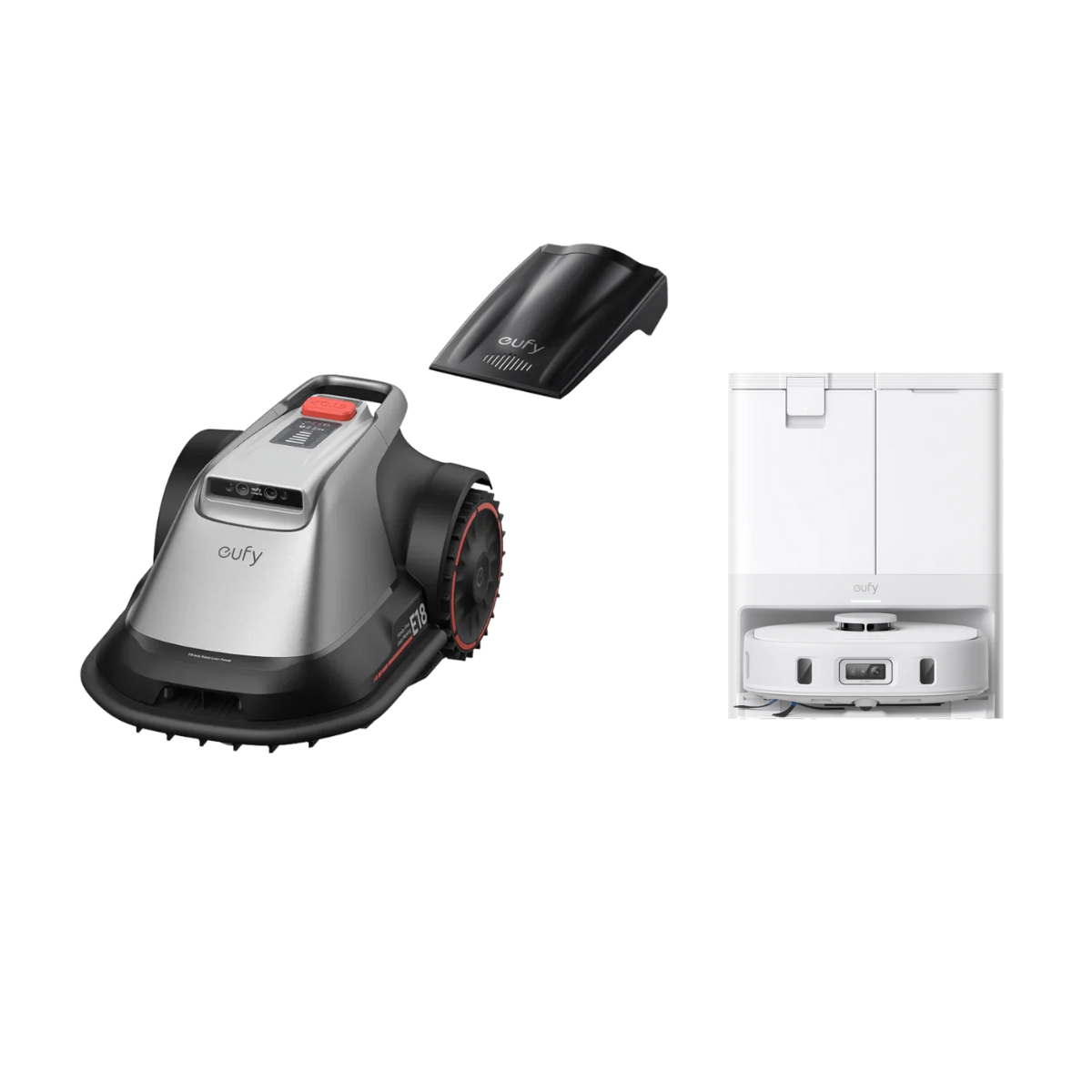 Anker eufy Mähroboter E18+Anker eufy Saugroboter Omni X10 Pro (Weiß)