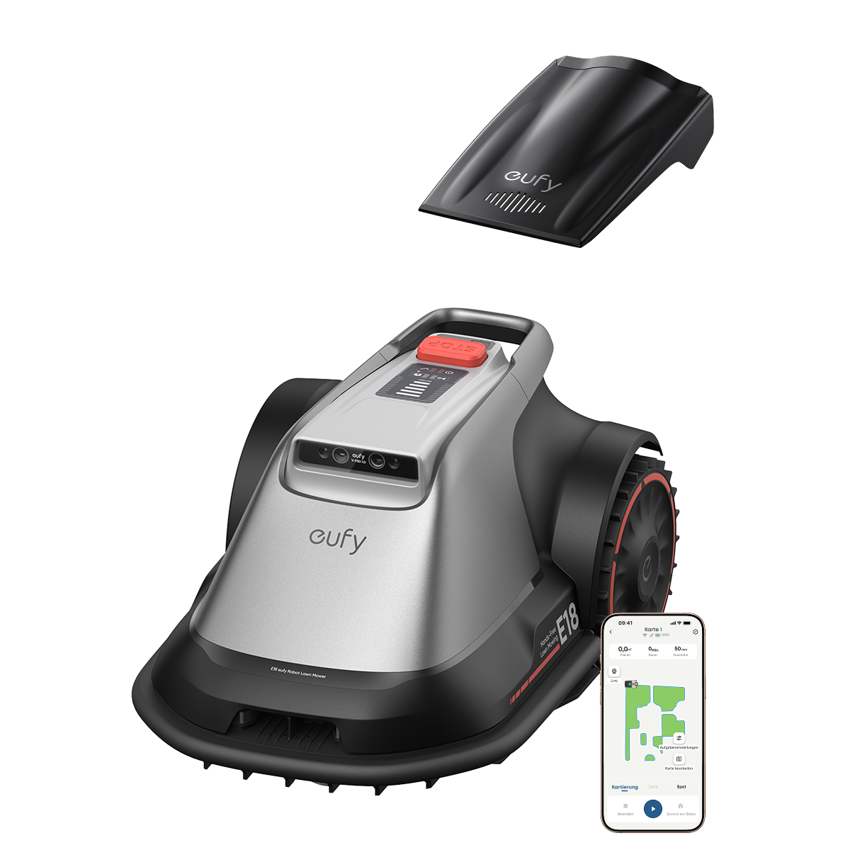 Anker eufy Mähroboter E18 +Anker eufy Ladestation-Kombination für Mähroboter E15/E18