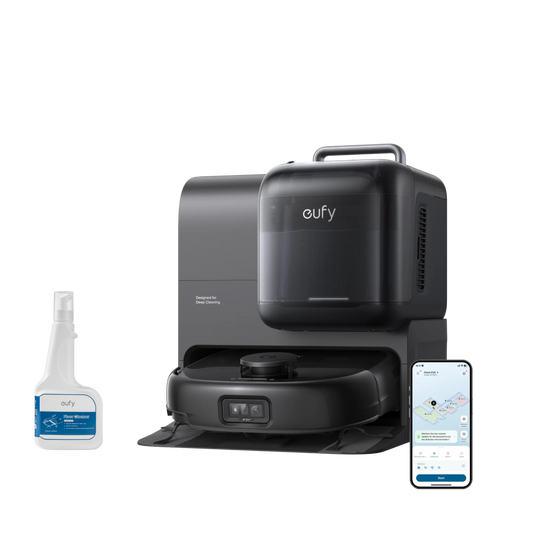 eufy Saug- und Wischroboter Omni E28 mit Bodenreiniger-Set