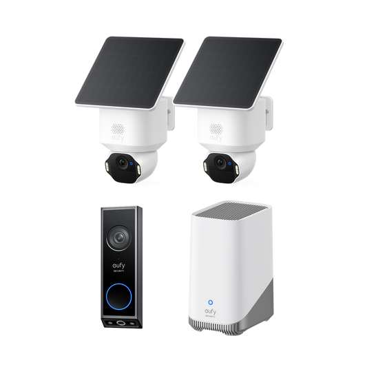 eufyCam E42 2-Kamera-Set mit HomeBase™ 3 & Türklingel mit Kamera E340
