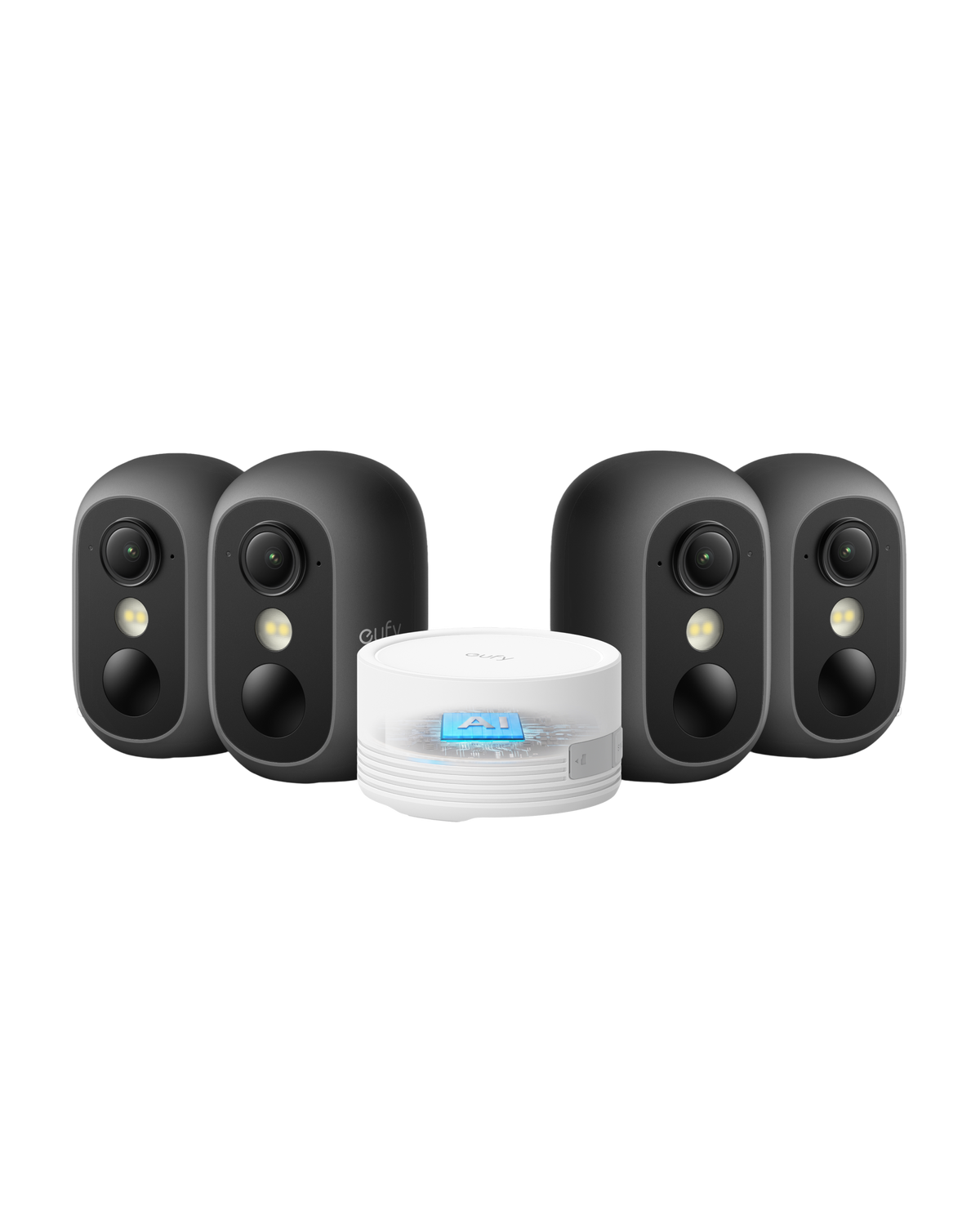eufyCam C35 Black 4-Kamera-Set