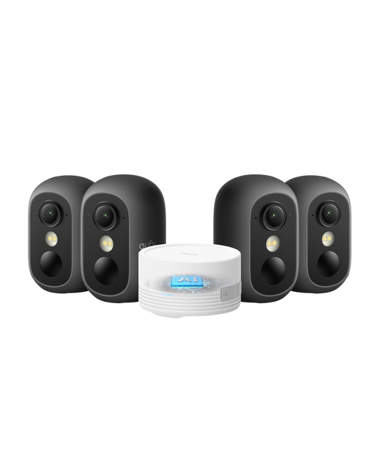 eufyCam C35 Black 4-Kamera-Set
