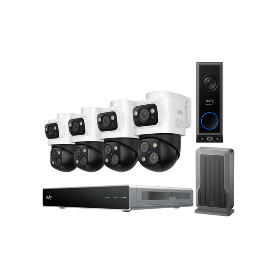 Anker eufy PoE NVR Security System S4 Max-WLAN‑Modul, Türklingel mit Kamera E340