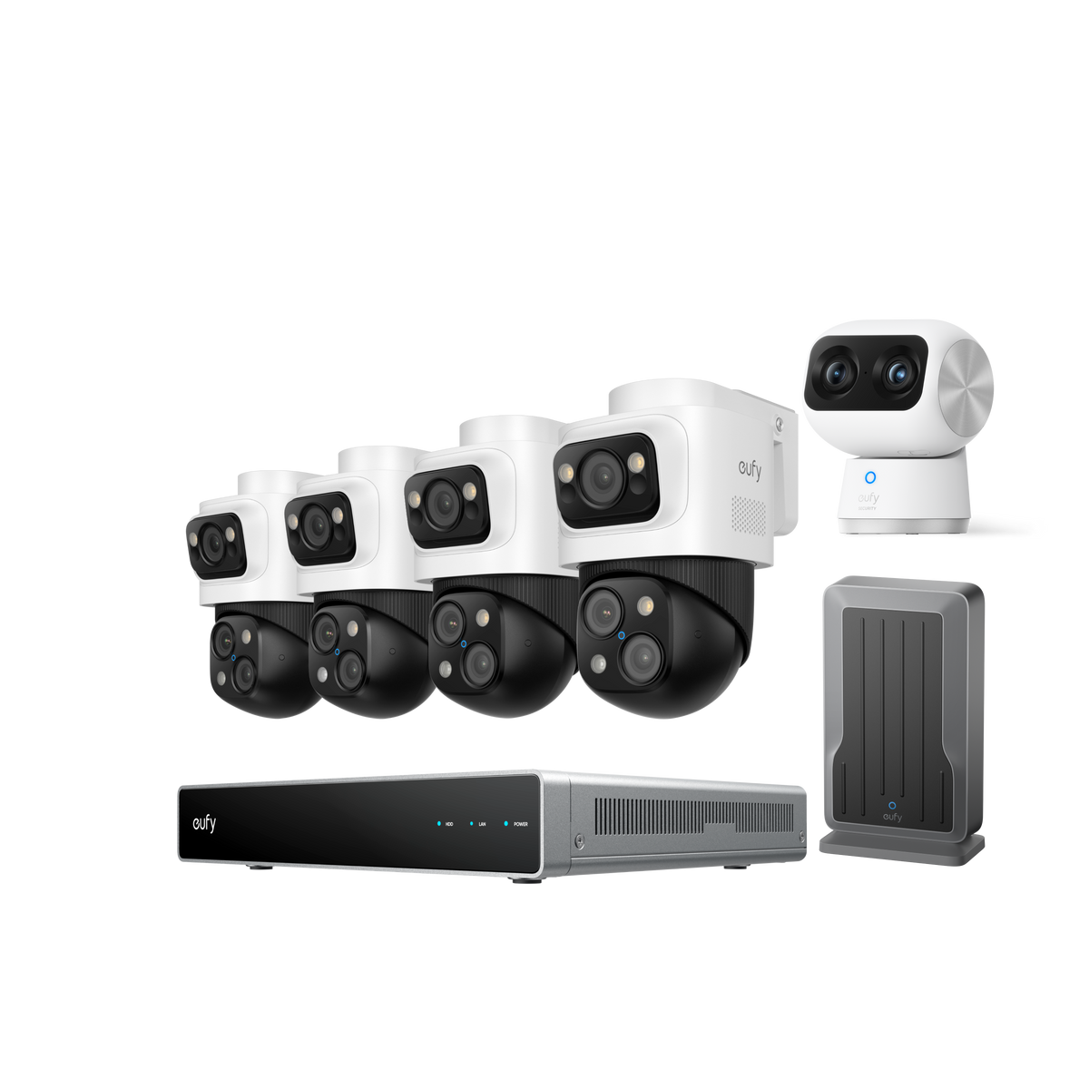 Anker eufy PoE NVR Security System S4 Max-WLAN‑Modul mit Innenkamera S350