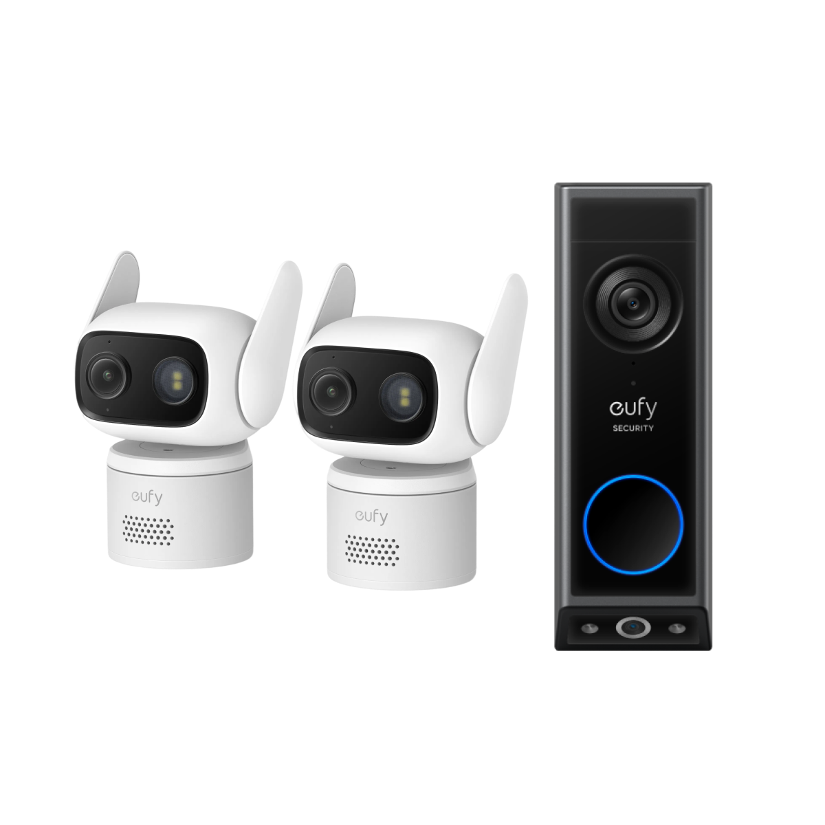 Anker eufy Überwachungskamera C31 (2er-Pack), und Türklingel mit Kamera E340