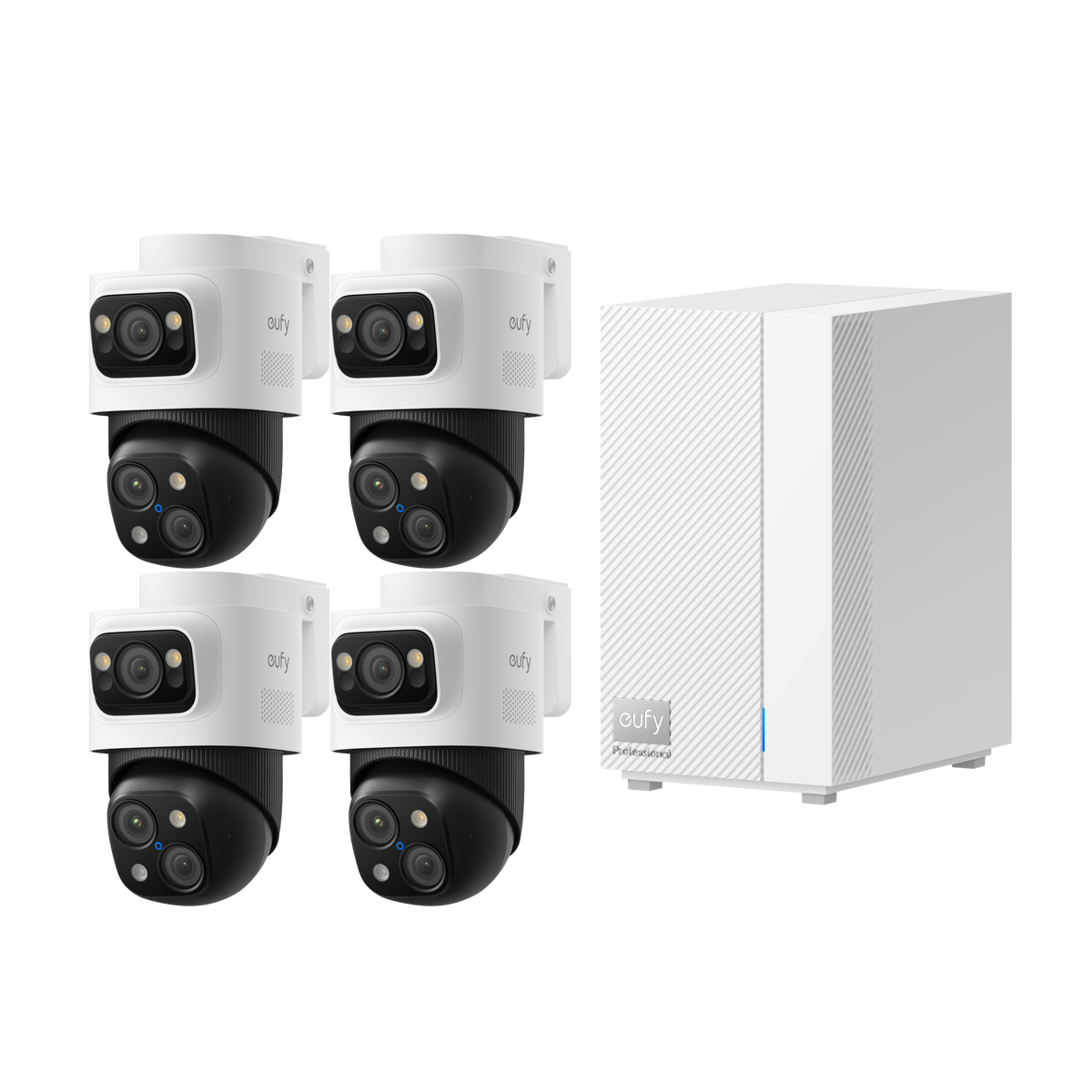 Anker eufy HomeBase™ Professional S1 und PoE Bullet-PTZ-Kamera S4 4er-Pack