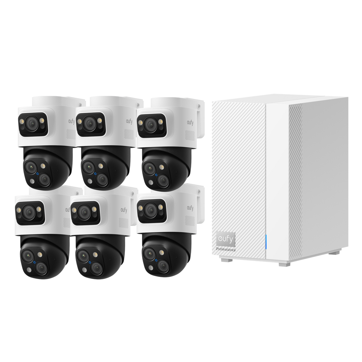 Anker eufy HomeBase™ Professional S1 und PoE Bullet-PTZ-Kamera S4 6er-Pack