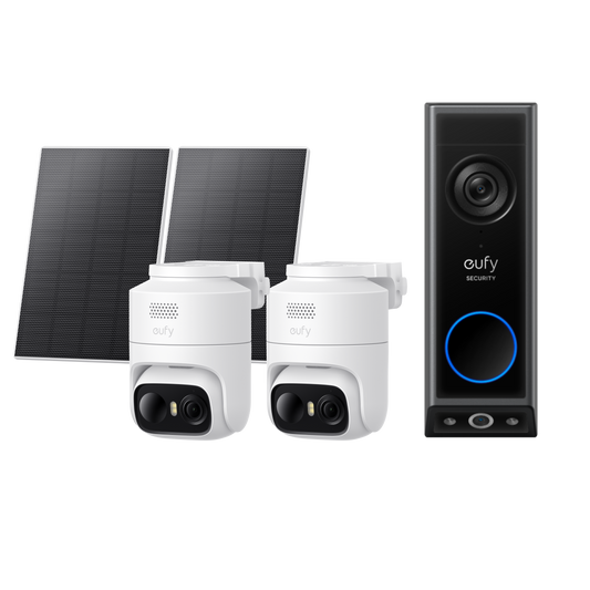 eufyCam C37 2er-Pack, und Türklingel Kamera E340