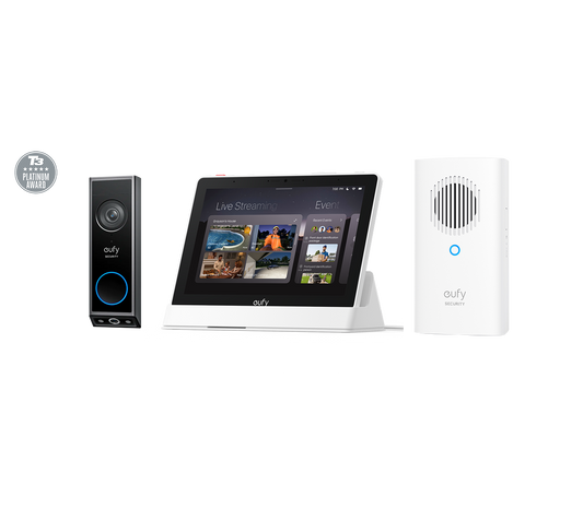 eufy Türklingel mit Kamera E340 Bundle mit Zusatzklinge & Smart Display E10