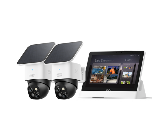 eufyCam Solo S340 2er-Set Bundle mit Smart Display E10
