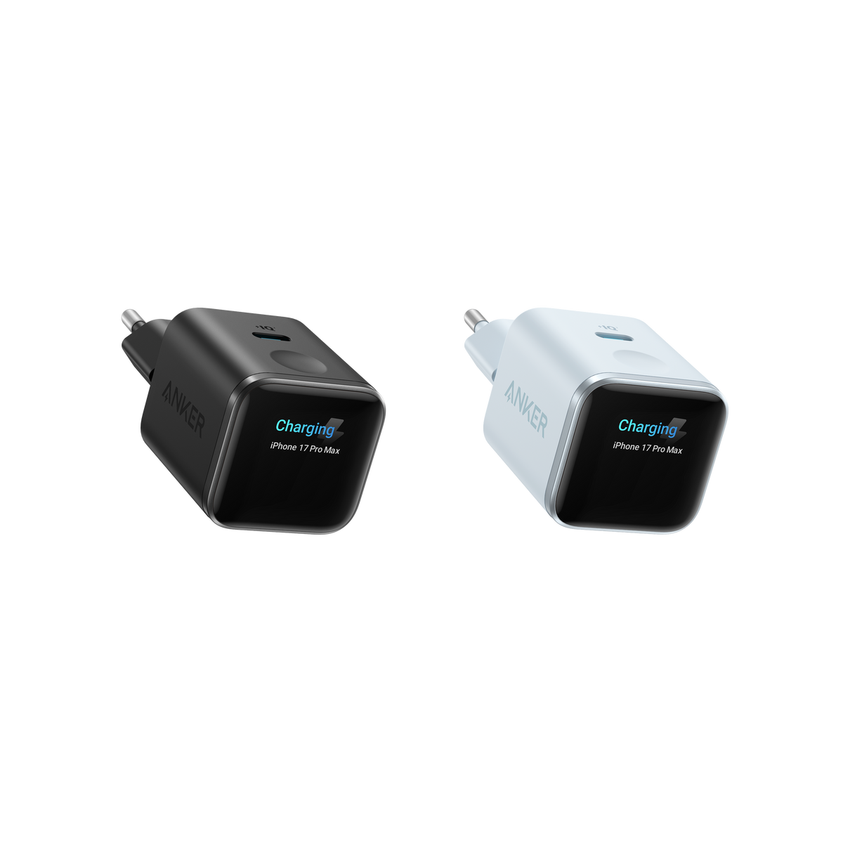 Anker Nano Ladegerät (45W, Smart Display, 2-Packung)