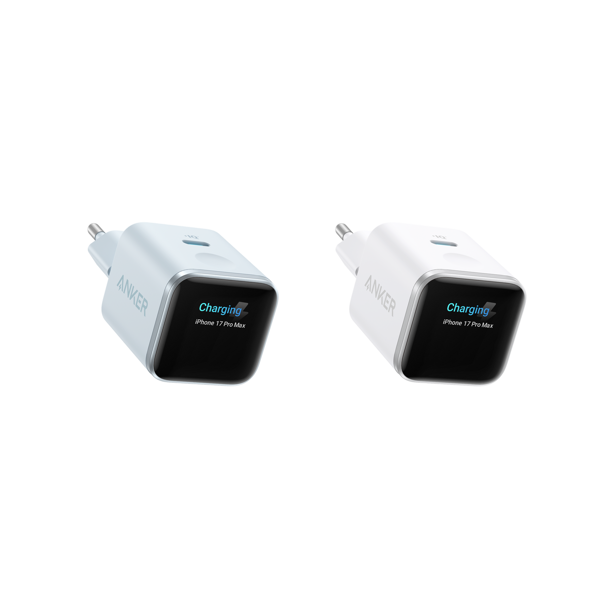 Anker Nano Ladegerät (45W, Smart Display, 2-Packung)