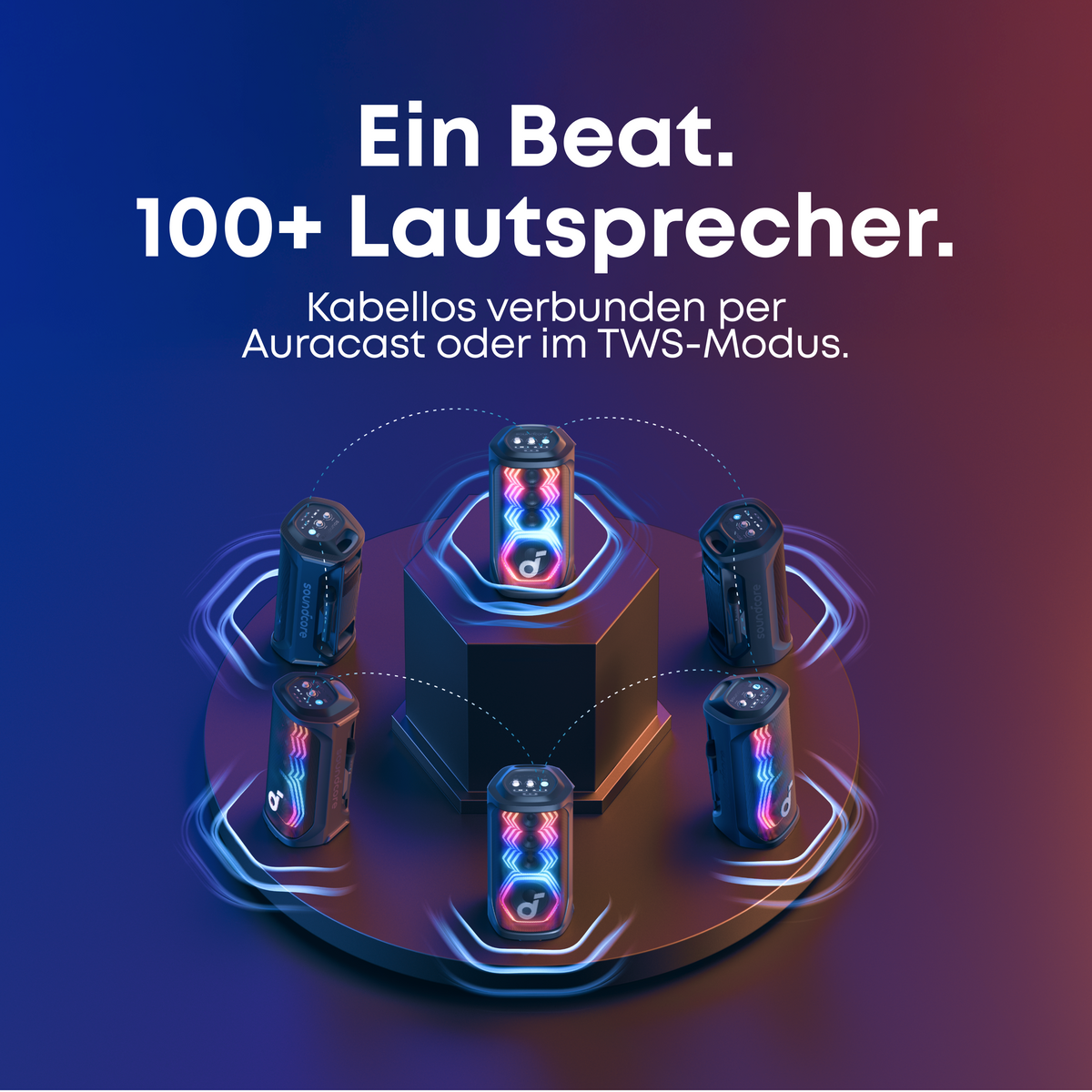 Rave 3S. | KI Karaoke Party-Lautsprecher mit 200W Sound