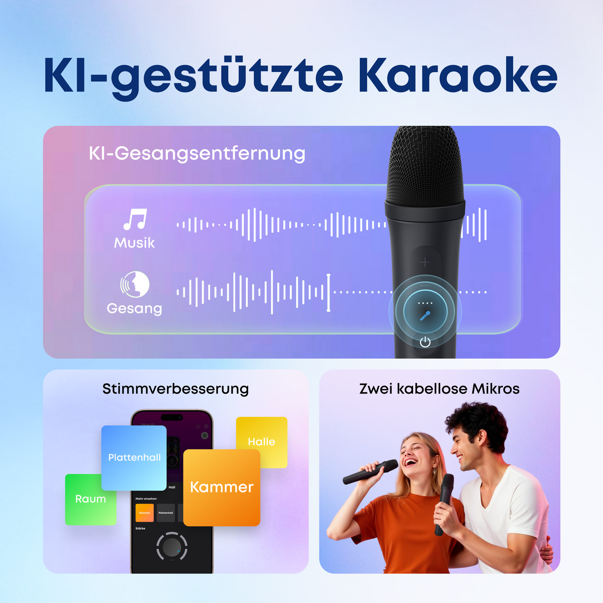 Rave 3S. | KI Karaoke Party-Lautsprecher mit 200W Sound