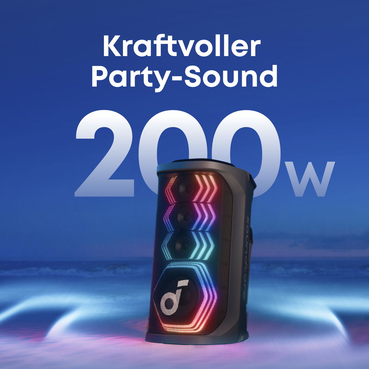 Rave 3S. | KI Karaoke Party-Lautsprecher mit 200W Sound