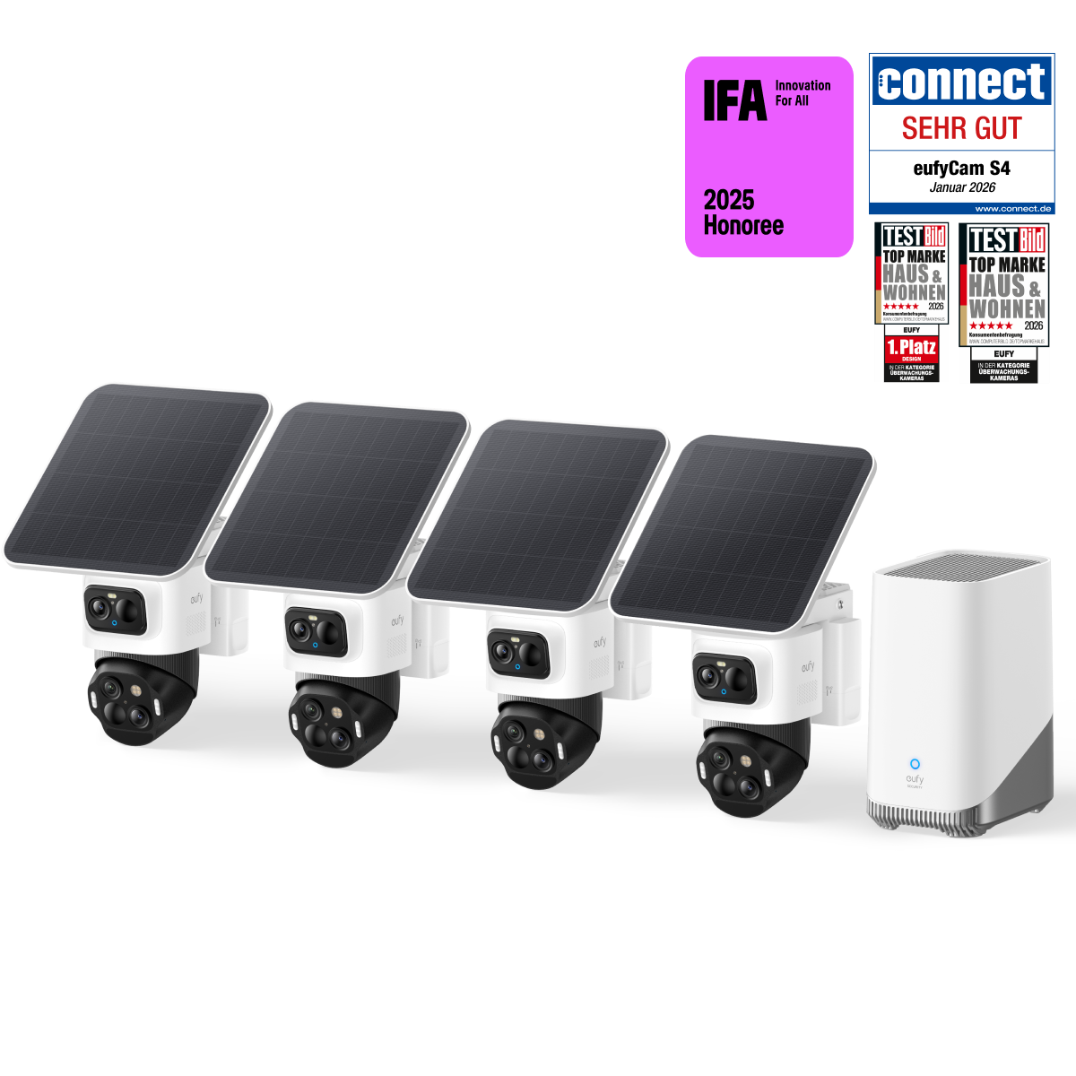 Anker eufy Security eufyCam S4 4-Cam Kit