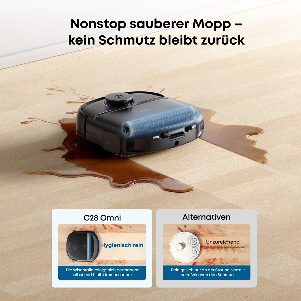 Anker eufy Saugroboter mit Wischfunktion C28
