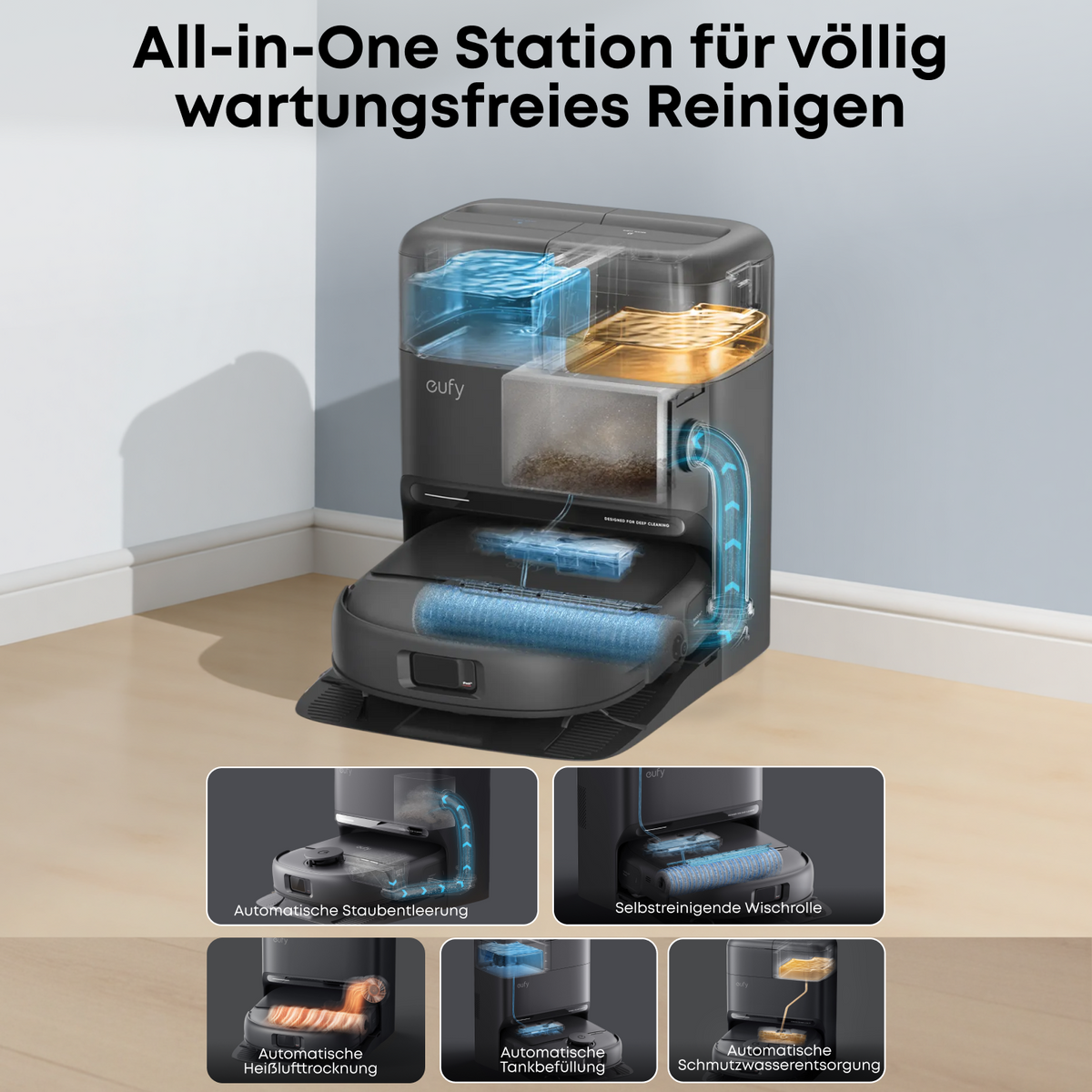 Anker eufy Saugroboter mit Wischfunktion C28