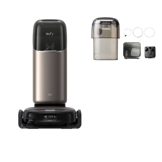 Anker eufy Saug- und Wischroboter HydroJet S2 + Automatisches Frisch- und Abwassermodul