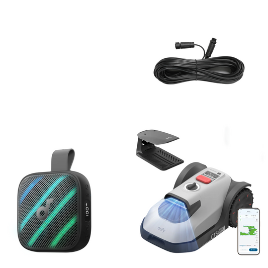 Anker eufy Mähroboter C15 Standard mit Garage und Verlängerungskabel und Boom Go 3i